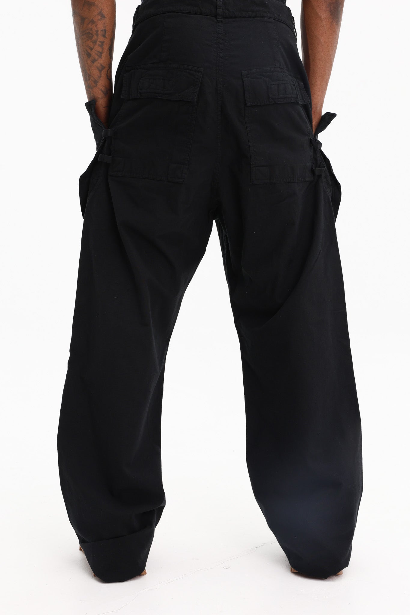 Rick Owens Cargo Pants Stefan Black - AL Capone Premium