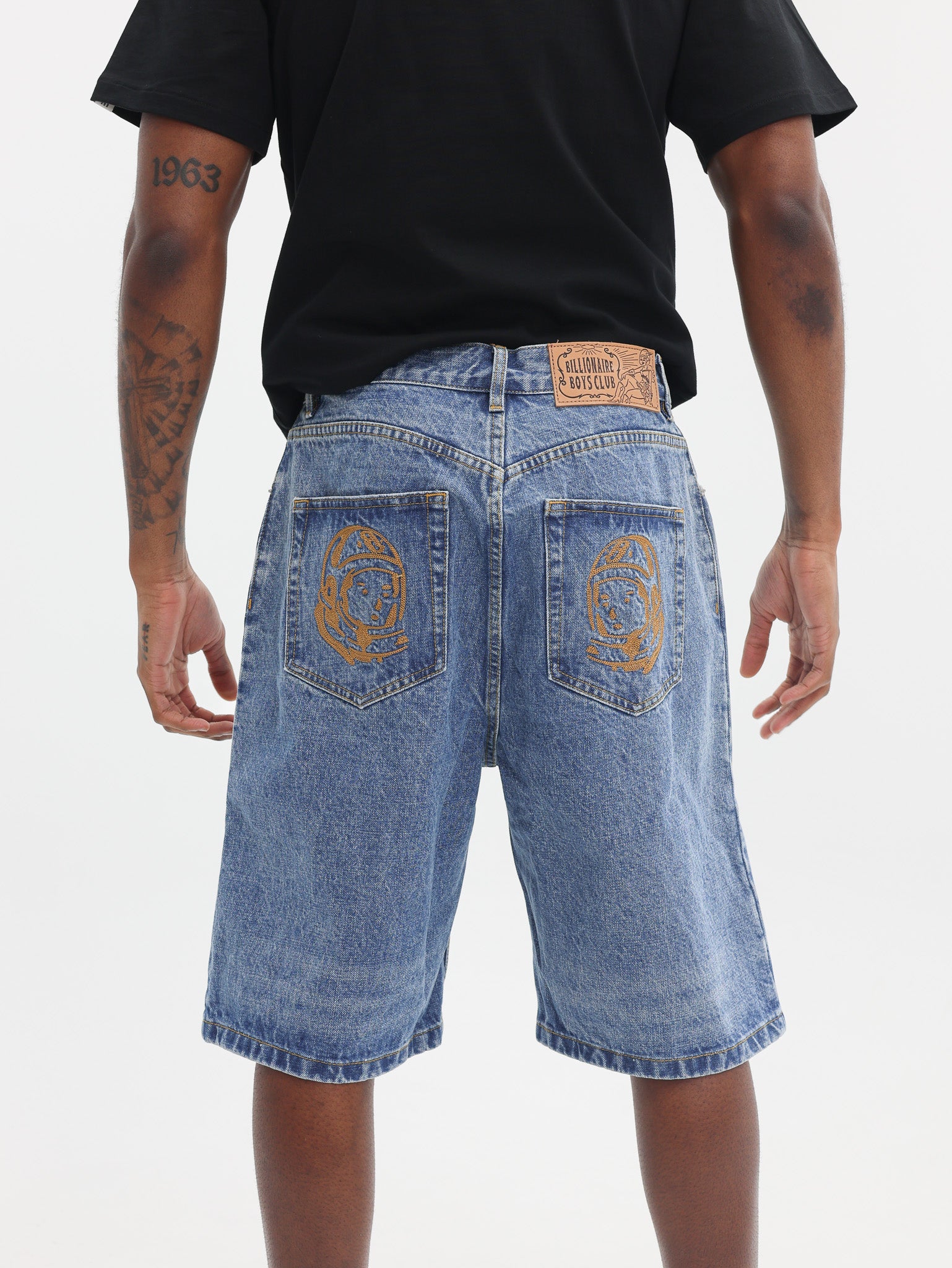 Billionaire Boys Club Astro Denim Shorts Mid Wash Blue-AL Capone Premium