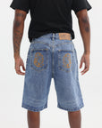 Billionaire Boys Club Astro Denim Shorts Mid Wash Blue