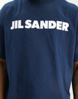 Jil Sander T-Shirt Bold Logo Blue