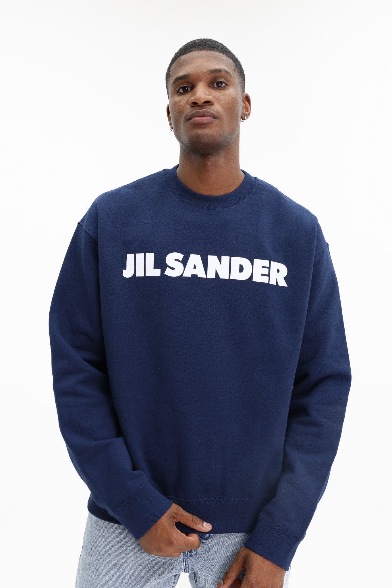 Jil Sander Sweater Bold Logo Blue - AL Capone Premium