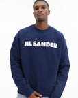 Jil Sander Sweater Bold Logo Blue