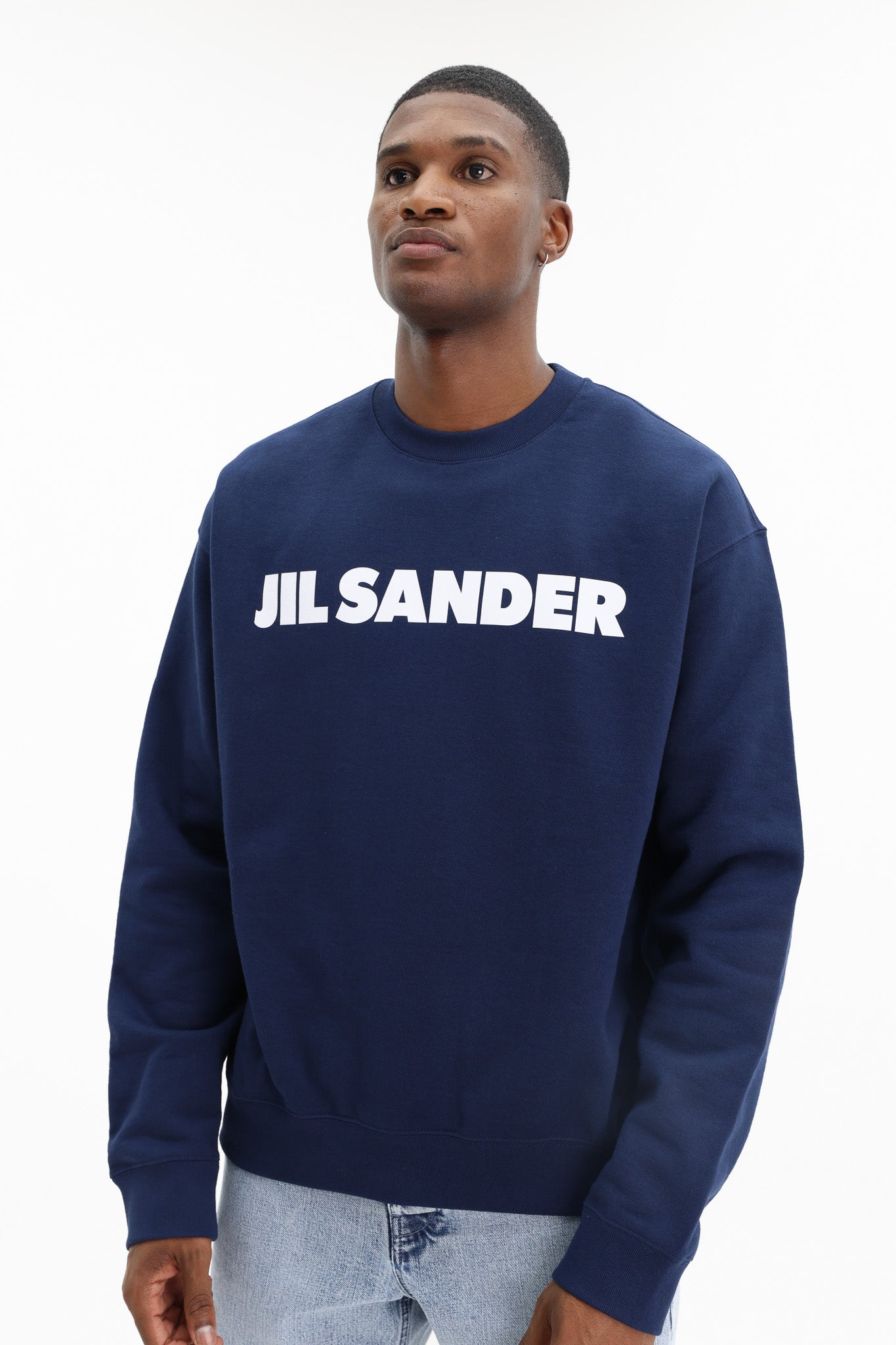Jil Sander Sweater Bold Logo Blue - AL Capone Premium