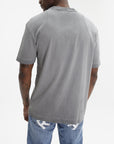John Richmond T-Shirt White Logo Print Grey