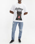 John Richmond T-Shirt Doberman Print Logo White