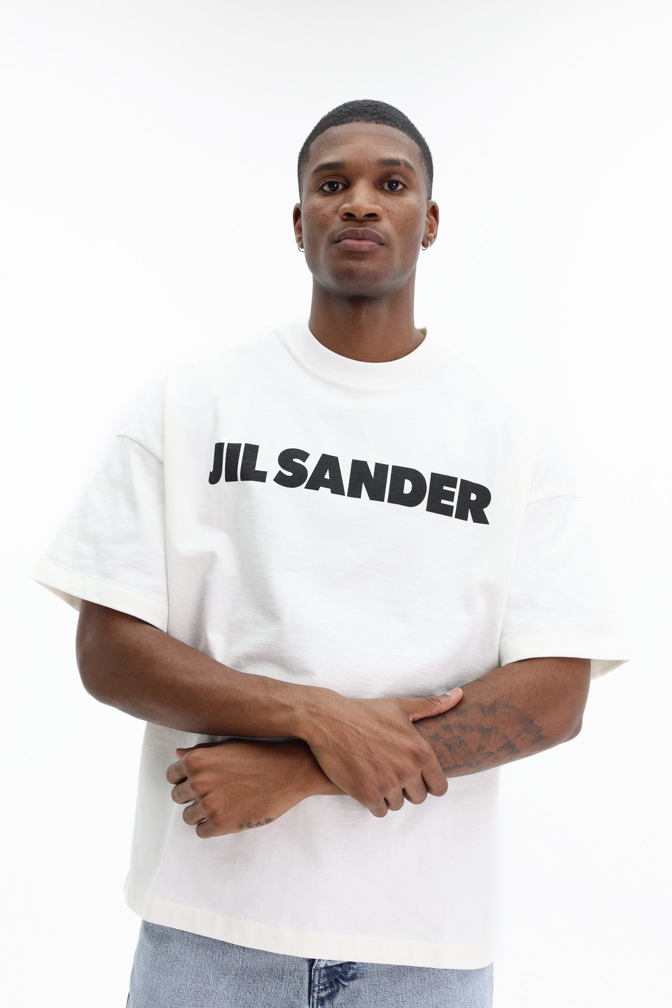 Jil Sander T-Shirt Logo White - AL Capone Premium