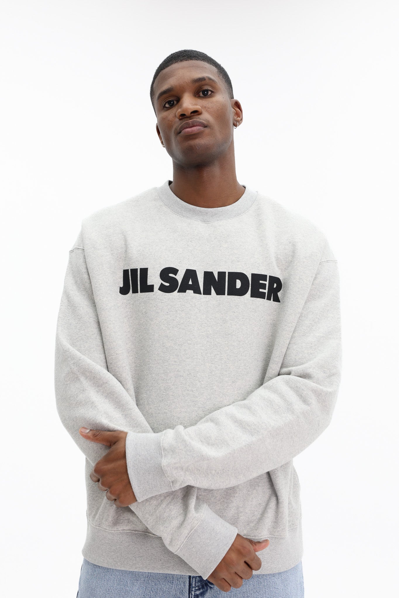 Jil Sander Sweater Bold Logo Grey - AL Capone Premium