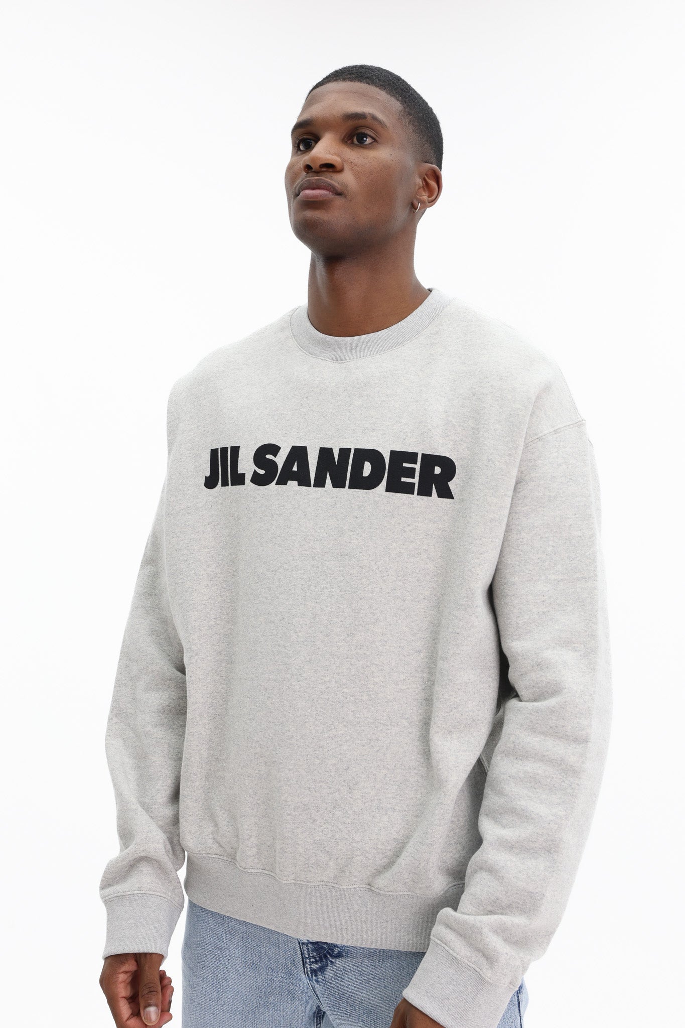 Jil Sander Sweater Bold Logo Grey - AL Capone Premium
