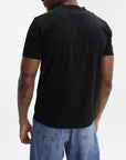 John Richmond T-Shirt White Logo Print Black