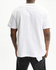 Purple T-Shirt Cube Logo Print White