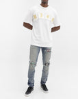 John Richmond T-Shirt Gold Rich Logo White