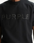 Purple T-Shirt Bling Logo Black