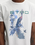 Etro T-Shirt Peacock Logo White