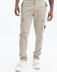 Stone Island Cargo Pants Slim Cotton Blend Grey