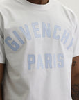 Givenchy T-Shirt Large Logo Print Blue/White