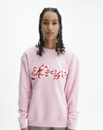 Kenzo Sweatshirt Knitted Cotton Pullover Pink