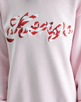 Kenzo Sweatshirt Knitted Cotton Pullover Pink