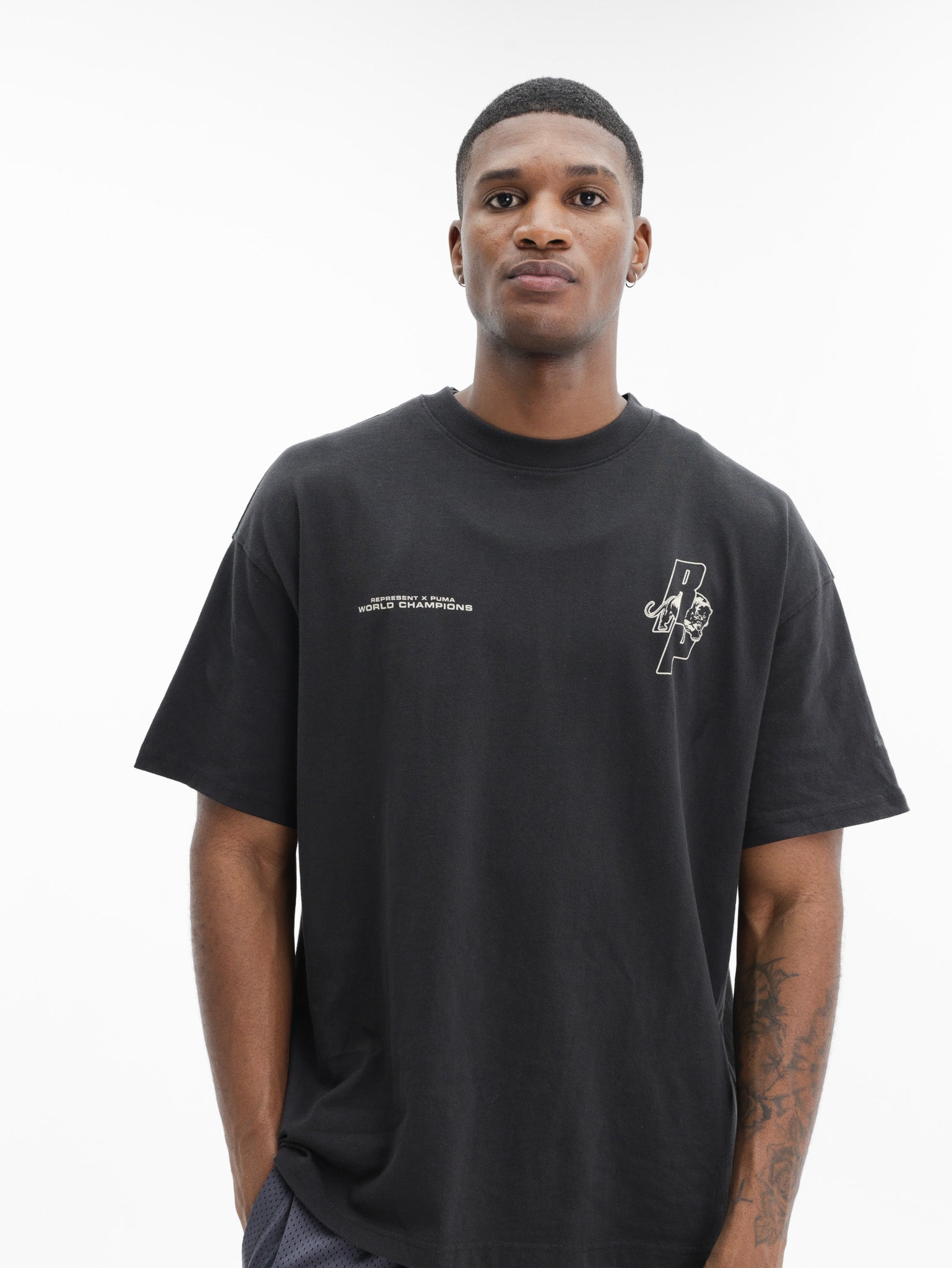 Puma Represent Ss T-Shirt Black - AL Capone Premium