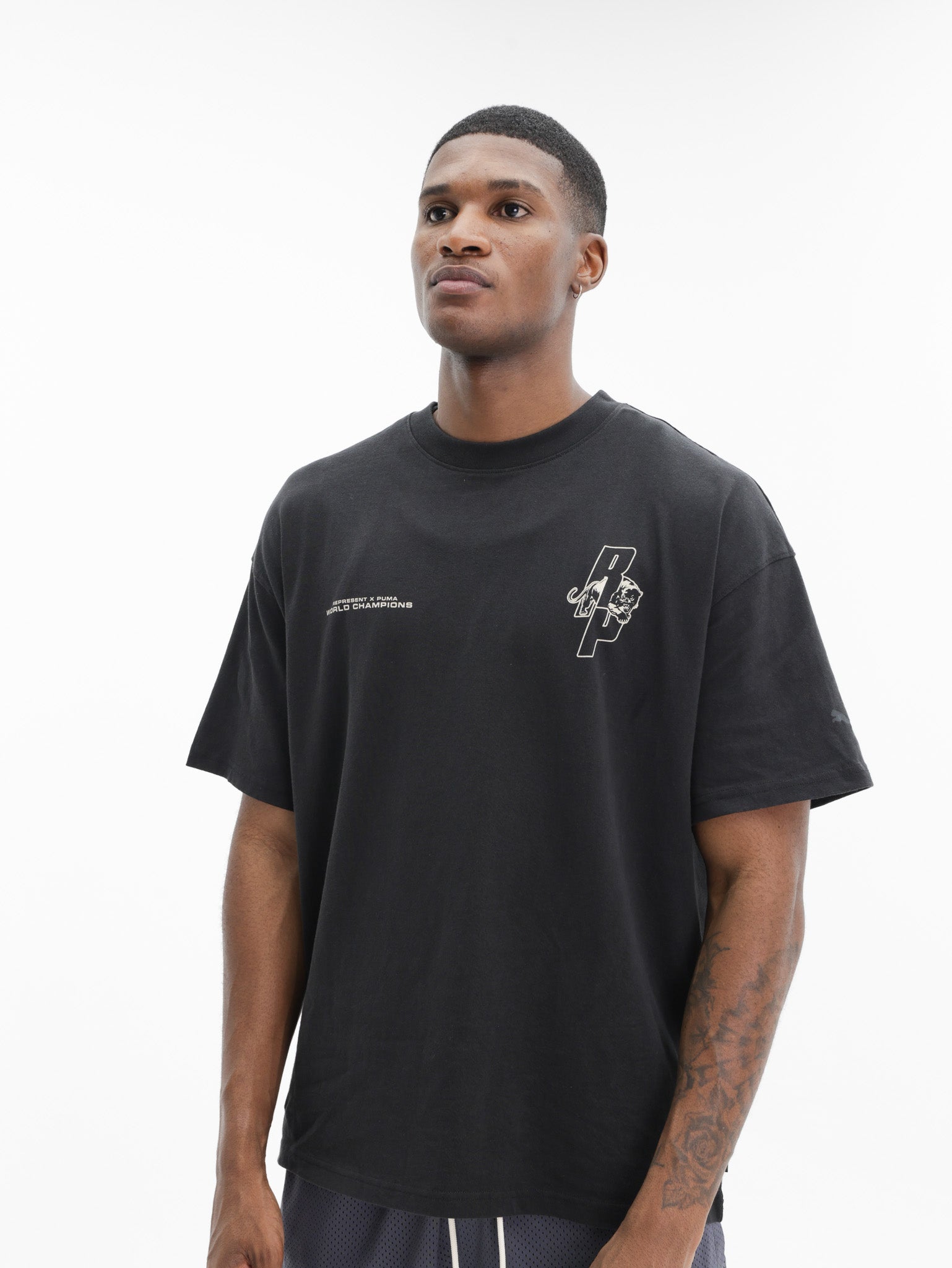 Puma Represent Ss T-Shirt Black - AL Capone Premium