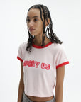 Kenzo T-Shirt Crewneck Cropped Pink