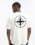 Stone Island T-Shirt Back Compass Logo Off White