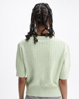 Kenzo Top Knitted Boke Flower Ss Green