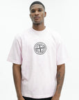 Stone Island T-Shirt Back Graphic Print Pink