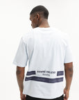 Stone Island T-Shirt Double Lines Light Blue