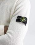 Stone Island Sweater Fancy Yarn Knitted Off White