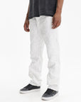 Purple Jeans Jacquard Straight Off White