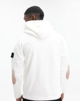 Stone Island Hoodie Half Zip Off White
