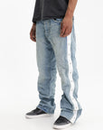 Purple Jeans Tearaway Side Snaps Indigo