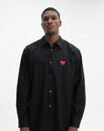 Comme Des Garcons Shirt Heart Black