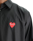Comme Des Garcons Shirt Heart Black