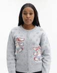 Kenzo Cardigan Winter Holidays Embroidered Glacier