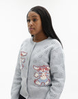 Kenzo Cardigan Winter Holidays Embroidered Glacier