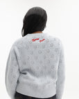 Kenzo Cardigan Winter Holidays Embroidered Glacier
