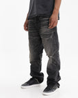 Purple Jeans 1 Year Dirty Fade Black