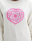 Kenzo Jumper Boke Heart Ecru