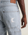 Karl Kani Retro Baggy Workwear Denim Light Blue