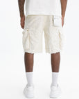 Purple Shorts Jacquard Cargo Ivory
