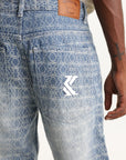 Karl Kani Og K Aop Carpenter Straight Leg Jeans Blue