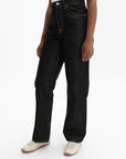 Kenzo Jeans Low Waist Boyfriend Lurex Black