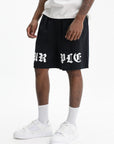 Purple Shorts Lyocell Pull On Black