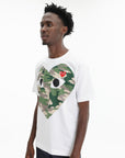 Comme Des Garcons Crew Play Camo Heart White