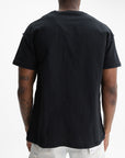 Purple T-Shirt Textured Inside Out Black