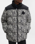 Moncler Jacket Chubasco Allover Print Black-White
