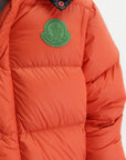Moncler Jacket Cyclone Puffer Logo Orange