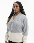Kenzo Cardigan Winter Holidays Tinsel Wool Silver