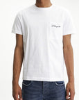 Purple T-Shirt Clean Knitwear Pocket White